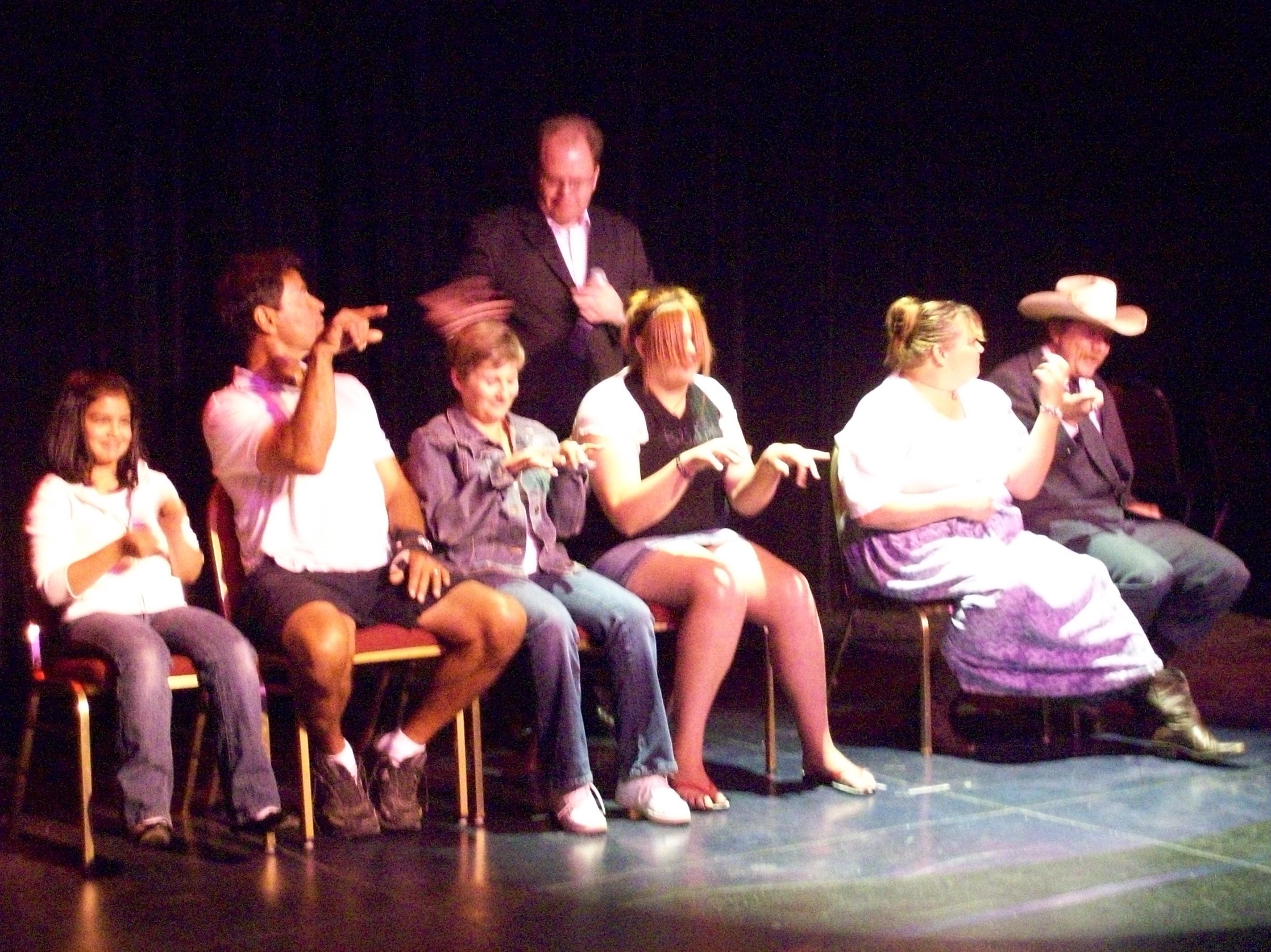 hypnotized in this reno show www.renohypnotist.com